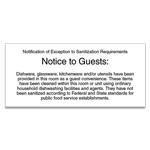 Exception to Sanitization - Florida Code