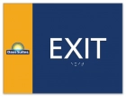 "Exit" Egress Sign - CA Compliant