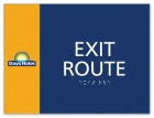 "Exit Route" Egress Sign - CA Compliant