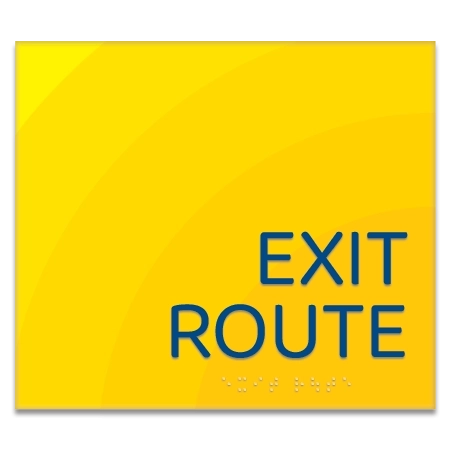 'Exit Route' Egress Sign - CA Compliant