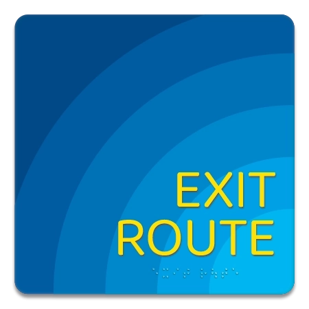 'Exit Route' Egress Sign - CA Compliant