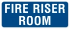 Fire Riser Room Label