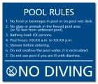 Florida Activity Pool Rules Sign