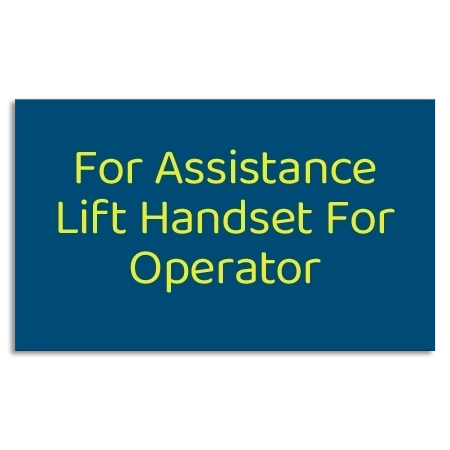 Lift Handset for Operator