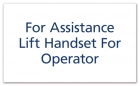Lift Handset for Operator
