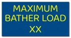 MAHC Maximum Bather Load Sign