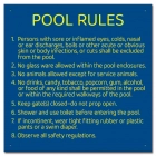 Maricopa County, Arizona Pool Rules Sign