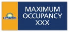 Maximum Occupancy Sign