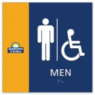 Men Sign w/Male & ISA Symbols