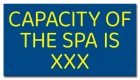 Montana Spa Capacity Sign
