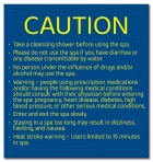 Montana Spa Rules Sign