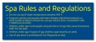 Montgomery County, Alabama Spa Rules Sign
