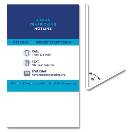 National Human Trafficking Hotline Easel Sign - Celtec