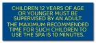 Nevada Children Under 12 Spa Rules Sign