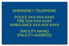 Ontario Canada Emergency Phone Sign
