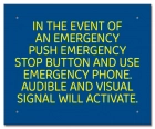 Ontario Canada Emergency Stop Button Sign