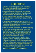 Ontario Canada Spa Rules Sign