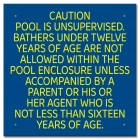 Ontario Canada Unsupervised Pool 2 Sign