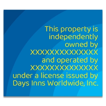 Owner/Operator Plaque For Separate Owners and Operators