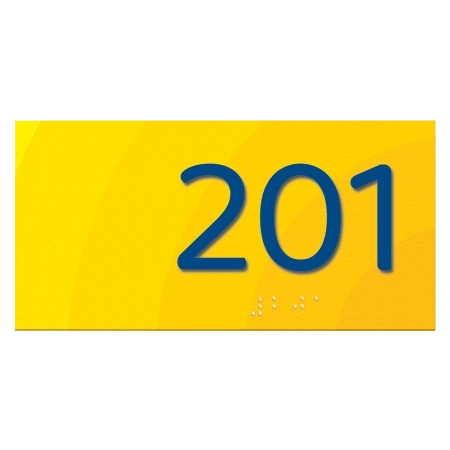 Room Number Sign - For Exterior Use