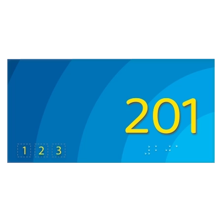 Room Number Sign w/ Symbols