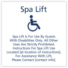 Spa Lift Rules w/ISA Symbol