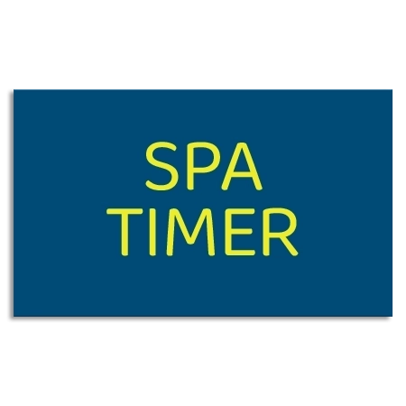 Spa Timer Sign