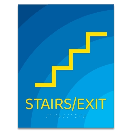 Stairs/Exit Sign w/Symbol