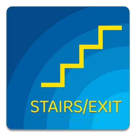 Stairs/Exit Sign w/Symbol
