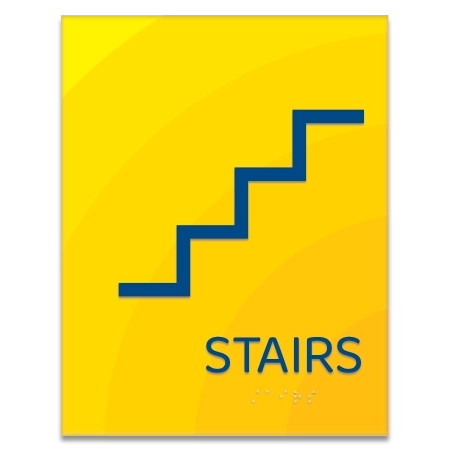 Stairs Sign w/Symbol