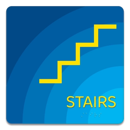 Stairs Sign w/Symbol