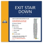 Standard Stairway Evacuation Plans - California Compliant