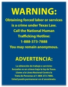 Texas Bilingual Human Trafficking Notice - Celtec
