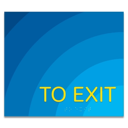 'To Exit' Egress Sign - CA Compliant
