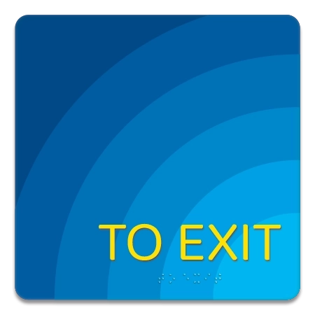 'To Exit' Egress Sign - CA Compliant