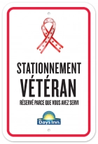 Veteran Parking Sign - French