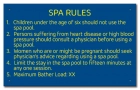 Washington Spa Rules Sign