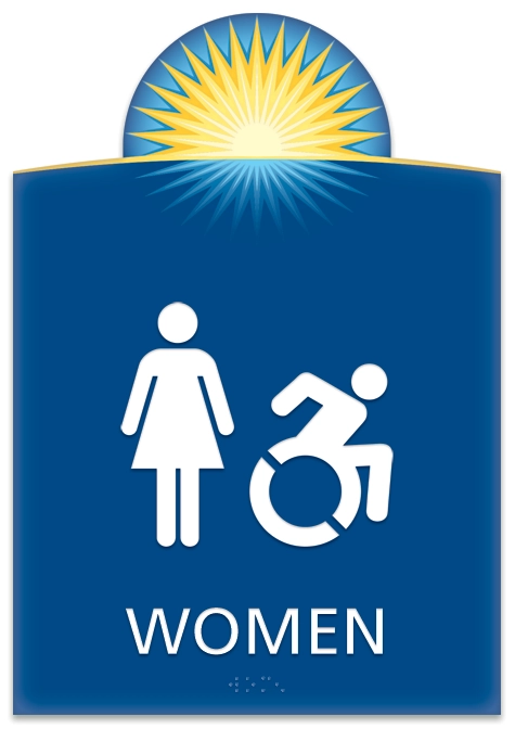 Women Sign w/Female & Dynamic ISA Symbols