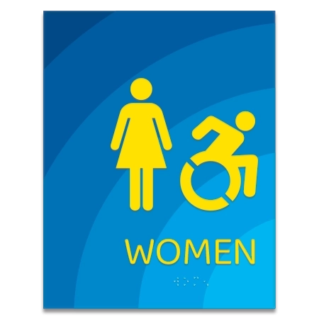 Women Sign w/Female & Dynamic ISA Symbols