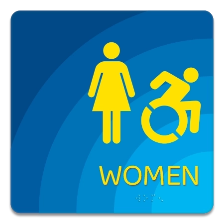 Women Sign w/Female & Dynamic ISA Symbols