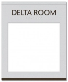 1-Line Meeting Room Sign w/Window