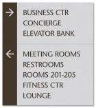 10-Line Directional Sign