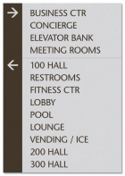 14-Line Directional Sign