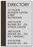 14-Line Directory Sign