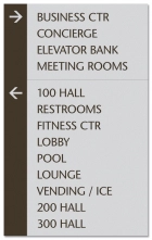 16-Line Directional Sign