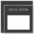 2-Line Room Sign w/Window