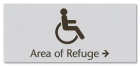 Accessible Directional Right Sign w/ ISA Symbol