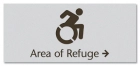 Accessible Directional Sign w/ Dynamic ISA Symbol & Right Arrow