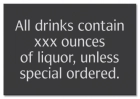 Alcohol Warning Sign - Alabama Compliant