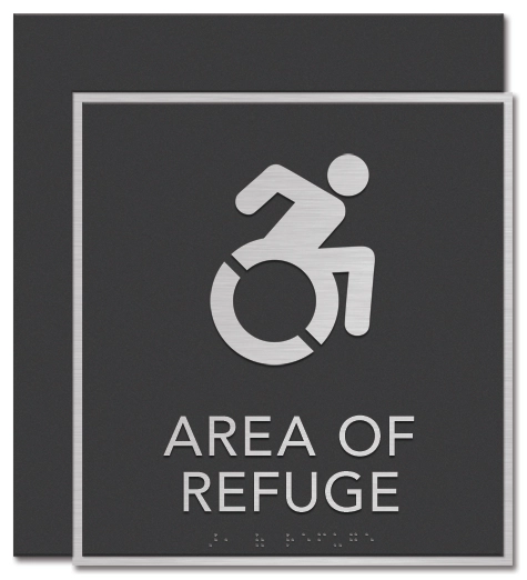 Area of Refuge Sign - Dynamic ISA Symbol